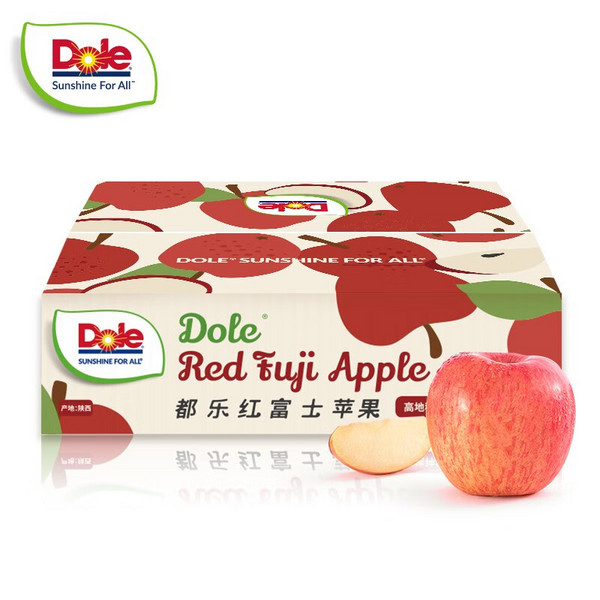 Dole 都乐 2022年新果 陕西富士苹果 4.5斤装（12个）39.9元包邮（需领券）