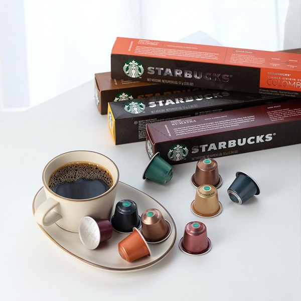 Plus会员，Starbucks 星巴克 Nespresso 浓郁胶囊咖啡 10粒*4盒89.6元包邮（22.4元/盒）