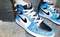 Air Jordan 1高帮蓝色扎染款篮球鞋最新上脚图释出！效果惊艳！