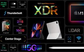 蘋(píng)果2021款iPad Pro平板電腦發(fā)布 搭載M1處理器及mini-LED屏