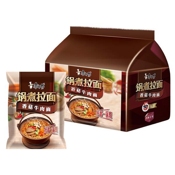 9.8 部分地区 康师傅 香菇牛肉面 五连包
