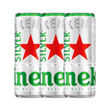  		10点：Heineken 喜力 星银啤酒330ml*3罐 4.9元包邮 		