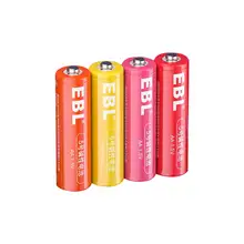   		4节装EBL 彩虹碱性电池 券后1.9元 		