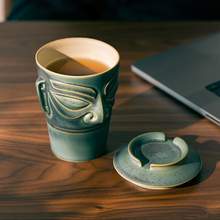   		EDENUS 万仟堂 功夫茶杯陶瓷办公室泡茶杯个人高档大容量水杯三星堆 298元 		