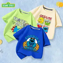   		任选3件，Sesame Street 芝麻街 男女童纯棉短袖背心/T恤/防蚊裤 （80~170码）多款  
49.7元包邮（16.6元/件） 		