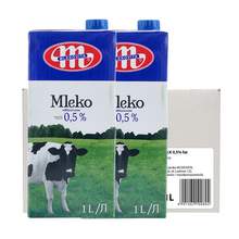   		MLEKOVITA 妙可 原装进口脱脂纯牛奶1L*12盒整箱中老年牛奶波兰 券后69.35元 		
