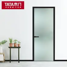   		TATA木门 窄边卫生间玻璃门极窄门定制厕所门铝合金长虹玻璃门 ￥450 		