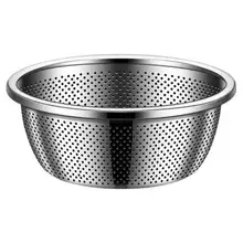   		洗菜盆沥水篮食品级304不锈钢盆 3.8元 		