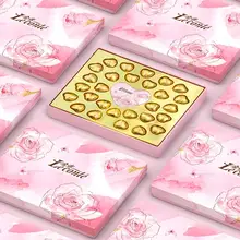   		金帝 花卉粉色系巧克力礼盒装 28粒 29.9元包邮 		