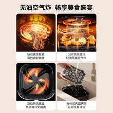   		Joyoung 九阳 空气炸锅家用新款电炸锅全自动智能大容量多功能电烤箱V518 170.91元 		