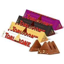   		瑞士三角 亿滋欧洲进口Toblerone三角黑巧克力100g白巧零食巴旦木 31.87元 		