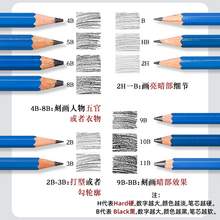   		STAEDTLER 施德楼 100 蓝杆专业素描铅笔 六角杆铅笔 单支装 多规格可选 4.24元包邮 		