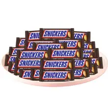   		88VIP：SNICKERS 士力架 花生夹心巧克力 500g*1袋 约24根 25.34元 		