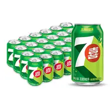   		百事可乐7喜柠檬味汽水碳酸饮料330ml*24罐 券后36.9元 		