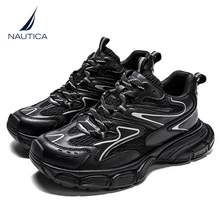   		NAUTICA 诺帝卡 【希林同款】情侣款复古内增高老爹鞋 LA10748502 券后539元 		