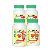   		CHILDLIFE 儿童藻油DHA 90粒*4瓶 券后278.25元 		