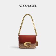   		COACH 蔻驰 女士经典老花蛇皮革细节IDOL单肩包休闲通勤 6284元 		