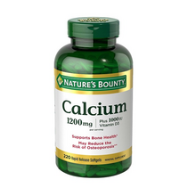   		Nature's Bounty 自然之宝 Calcium 维生素D3钙片 1200mg 220粒 到手约￥136 		