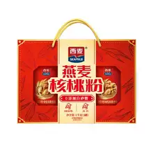   		西麦 燕麦核桃粉未添加蔗糖礼盒1kg 35.4元（需领券） 		