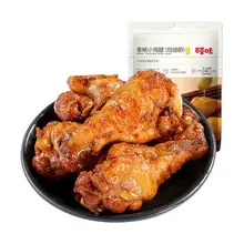   		百草味 蜂蜜香 烤鸡腿134g/袋 6.45元 		