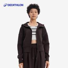   		迪卡侬 DECATHLON SPW运动外套秋女短款显瘦瑜伽上衣防风保暖外套361583SAX1 券后239.9元 		