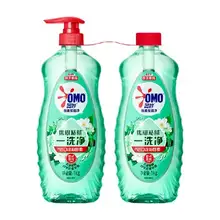   		88VIP、需福袋：OMO 奥妙 酵素餐具净花果香洗洁精 2*1KG 14元（淘金币更低） 		