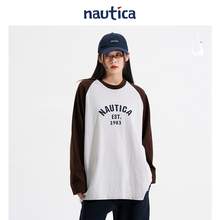   		nautica white sail 日系中性简约插肩圆领长袖T恤 JPTW4302 590元 		