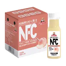   		88VIP：NFC 福兰农庄 100%纯鲜榨果汁 300ml*6瓶 水蜜桃汁 15.4元（返2元猫超卡后） 		