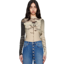   		Jean Paul Gaultier 高缇耶米色“玫瑰与鸟纹身”连体衣 
5.1折 $367（约2654.73元） 		