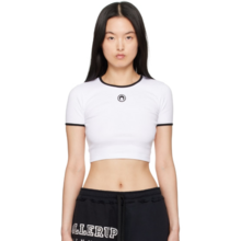   		Marine Serre 白色 Moon Logo Jersey Cropped T 恤 
7.6折 $148（约1070.57元） 		