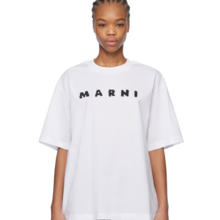   		Marni 白色基础款T恤 4.6折 $182（约1315.42元） 		