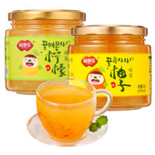   		福事多 蜜炼柚子茶450g+柠檬茶450g ￥19.9 		