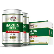   		Harbin/ 哈尔滨啤酒 醇爽330ml*24听9°P 26.91元 		