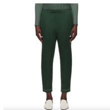   		PLEATS PLEASE ISSEY MIYAKE 三宅深绿色褶皱裤 
4折 $250（约1801.13元） 		