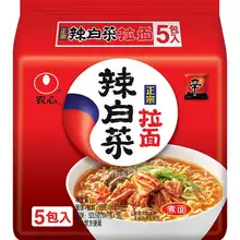   		88VIP、農(nóng)心經(jīng)典辣白菜口味120g*5包泡面 
13.95元（需領(lǐng)券） 		