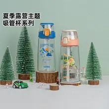   		Thermos 膳魔師 露營(yíng)系列TCSJ-553 Tritan材質(zhì)可提吸管杯 550ml 2款 ￥65 		