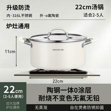   		88VIP會員：九陽 CF22T-CT584 316L不銹鋼湯鍋 22cm 
128.39元 		