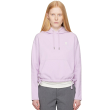   		中站含稅！AMI Paris 紫色 Cotton Ami de Coeur 連帽衫 9折 $360（約2585.7元） 		