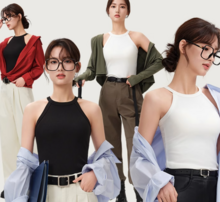   		自帶胸墊！簡云 女士免穿文胸吊帶背心 多色 ￥19.9 		