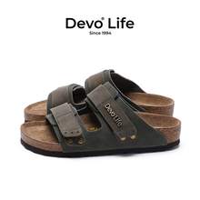   		的沃 Devo Life 清倉(cāng)！17款任選 反絨牛皮軟木拖鞋 
84.15元 		
