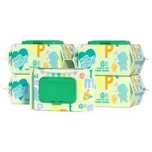   		碧c 嬰兒手口濕巾紙實惠裝 80抽*5包 9.99元（需領(lǐng)券） 		