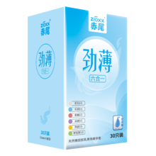   		赤尾 zioxx 勁薄六合一 玻尿酸安全套 30只 28.9元 		