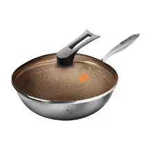   		88VIP:康巴赫炒鍋通用不銹鋼蜂窩32cm 
82.36元+600淘金幣（需領(lǐng)券） 		