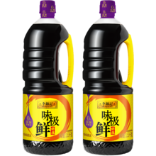   		李錦記 味極鮮特級(jí)醬油1.53kg*2瓶 券后17.63元 		