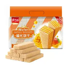   		嘉士利 香芒果味威化夾心餅干 454g 17元 		