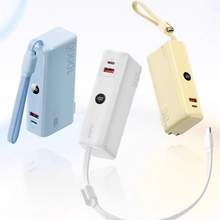   		3C認(rèn)證充電寶：努比亞 糖果毫安自帶線充電器三合一 10000mAh 30W 169元 		
