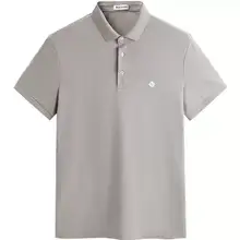   		【王鶴棣同款】太平鳥男裝 polo衫夏季桑蠶絲刺繡翻領(lǐng)短袖t恤 143元 		