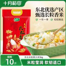   		十月稻田 SHI YUE DAO TIAN 長(zhǎng)粒香米 東北香米 5kg 
券后25.49元 		
