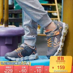 双十一预售，Skechers 斯凯奇 魔术贴儿童鞋 2色 90595L