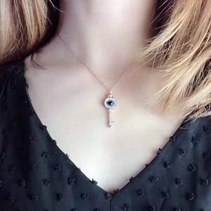 Swarovski 施華洛世奇  DUO EVIL EYE 惡魔之眼鑰匙項鏈 5437517 